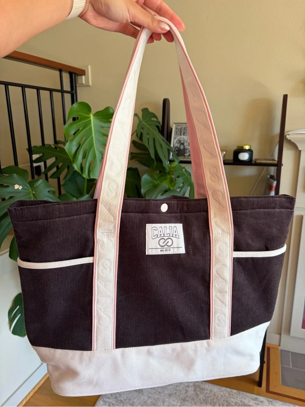 Calia corduroy tote bag